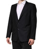 Dolce & Gabbana Dark Blue MARTINI Wool Blazer Coat Jacket