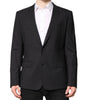 Dolce &amp; Gabbana Dark Gray MARTINI Single Breasted Jacket