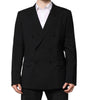Dolce & Gabbana Black MARTINI Double Breasted Suit Jacket