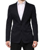Dolce & Gabbana Dark Blue TAORMINA Cotton Blazer Suit Jacket