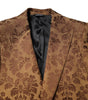 Dolce & Gabbana Brown Floral Jacquard SICILIA 2 Piece Suit