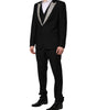 Dolce & Gabbana Black MARTINI Crystal Embellished 3 Pc Suit