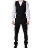 Dolce & Gabbana Black MARTINI Crystal Embellished 3 Pc Suit