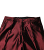 Dolce & Gabbana Bordeaux Silk 2 Piece Single Breasted Suit