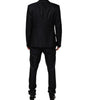Dolce & Gabbana Black MARTINI King Skeleton 2 Piece Suit