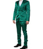 Dolce & Gabbana Green Silk 3 Piece Single Breasted Suit