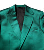 Dolce & Gabbana Green Silk 3 Piece Single Breasted Suit