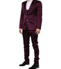 Dolce & Gabbana Dark Purple Silk 3Piece Single Breasted Suit