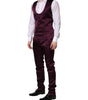 Dolce & Gabbana Dark Purple Silk 3Piece Single Breasted Suit