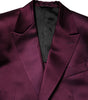 Dolce & Gabbana Dark Purple Silk 3Piece Single Breasted Suit