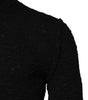 Dolce & Gabbana Black Wool Knit Crew Neck Pullover Sweater