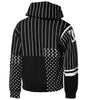 Dolce & Gabbana Black White Stripe Hooded Sweatshirt Sweater