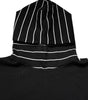 Dolce & Gabbana Black White Stripe Hooded Sweatshirt Sweater