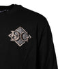 Dolce & Gabbana Black Logo Embroidery Sweatshirt Sweater