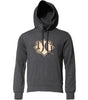 Dolce & Gabbana Gray Logo Patch Hooded Sweatshirt Sweater