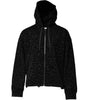 Dolce &amp; Gabbana Black Leopard Full Zip Hooded Sweatshirt Sweater