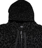 Dolce &amp; Gabbana Black Leopard Full Zip Hooded Sweatshirt Sweater