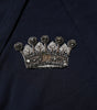 Dolce &amp; Gabbana Black Crown Cotton Hooded Sweatshirt Sweater