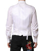 Dolce & Gabbana White Sequined Dress Formal Waistcoat Vest