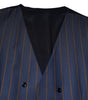 Dolce & Gabbana Blue Stripes Wool Formal Men Waistcoat Vest