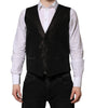Dolce & Gabbana Dark Brown Dress Formal Men Waistcoat Vest