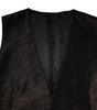 Dolce & Gabbana Dark Brown Dress Formal Men Waistcoat Vest
