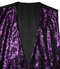 Dolce &amp; Gabbana Purple Sequined Dress Formal Waistcoat Vest
