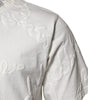 Dolce & Gabbana White Cotton Logo Embossed Crew Neck T-shirt