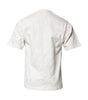 Dolce & Gabbana White Cotton Logo Embossed Crew Neck T-shirt