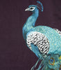Dolce & Gabbana Black Cotton Peacock Print Round Neck T-shirt