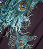 Dolce & Gabbana Black Cotton Peacock Print Round Neck T-shirt