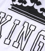 Dolce & Gabbana White Cotton Crown King Embroidery T-shirt