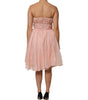 Dolce & Gabbana Pink Silk Chiffon A-line Pleated Midi Dress