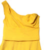 Dolce & Gabbana Yellow One Shoulder Side Slit Midi Dress
