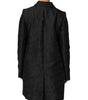 Dolce & Gabbana Black Single Breasted Trench Coat Jacket