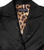 Dolce & Gabbana Black Single Breasted Trench Coat Jacket