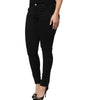 Dolce &amp; Gabbana Black Cotton Logo Mid Waist Skinny Denim Jeans