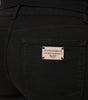 Dolce &amp; Gabbana Black Cotton Logo Mid Waist Skinny Denim Jeans