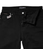 Dolce &amp; Gabbana Black Cotton Logo Mid Waist Skinny Denim Jeans