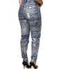 Dolce & Gabbana Blue Washed Print High Waist Denim Jeans