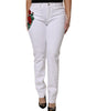 Dolce &amp; Gabbana White Floral Sequined GIRLY Denim Jeans