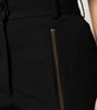 Dolce & Gabbana Black Wool High Waist Zipper Tapered Pants