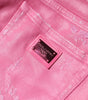 Dolce &amp; Gabbana Pink Tattered Mid Waist Tapered Denim Jeans