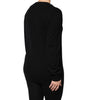 Dolce & Gabbana Black Cashmere Crystal Embellished Sweater