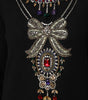 Dolce & Gabbana Black Cashmere Crystal Embellished Sweater
