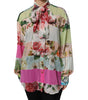 Dolce & Gabbana Multicolor Floral Patchwork Long Sleeves Top