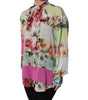 Dolce & Gabbana Multicolor Floral Patchwork Long Sleeves Top