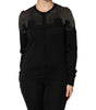 Dolce & Gabbana Black Viscose Lace Buttoned Cardigan Sweater