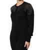 Dolce & Gabbana Black Viscose Lace Buttoned Cardigan Sweater