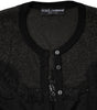 Dolce & Gabbana Black Viscose Lace Buttoned Cardigan Sweater